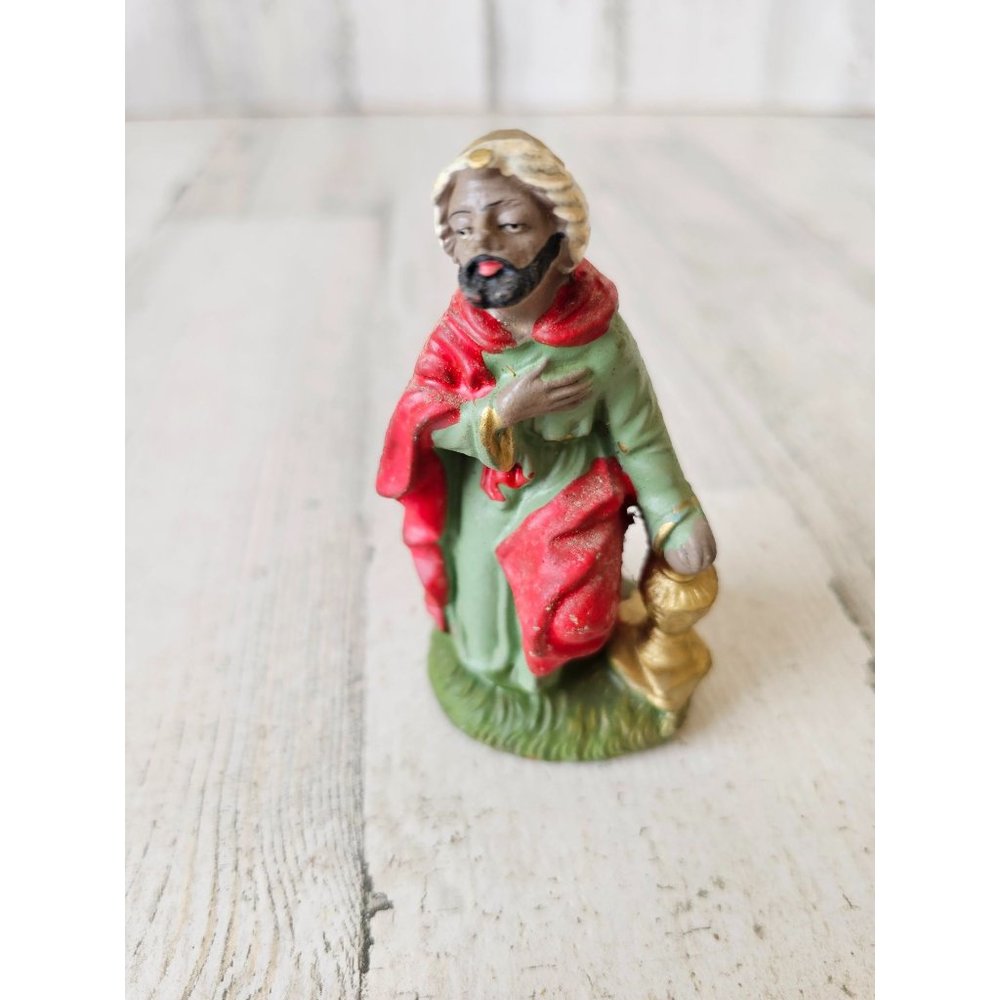 Vintage Italian‎ fontanini Wiseman incense nativity village Xmas decor